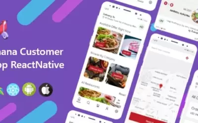 Multi-restaurant takeout ordering system customer end React Native cross-platform application APP source code (Android + IOS)