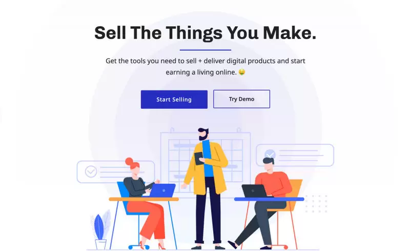 DigiMall multi-tenant digital product marketplace SaaS dashboard