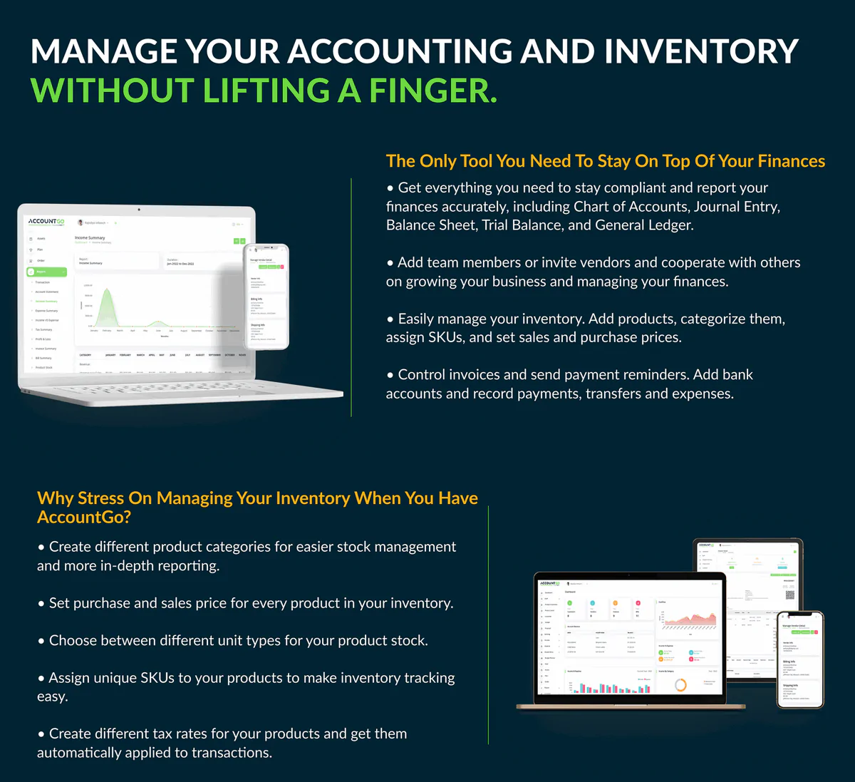 iBilling Laravel financial management SaaS dashboard