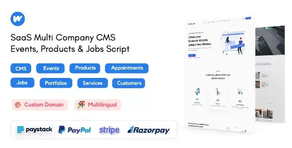Yowe Multi-tenant Enterprise Website Building SaaS Platform (Laravel Source Code V1.2) with E-commerce System