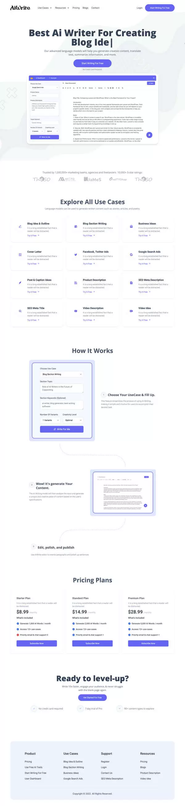 AiArticle AI content generator SaaS dashboard
