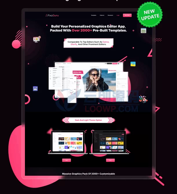 PixMaker online advertising banner/poster image editor SaaS platform PHP source code integrates OpenAI interface