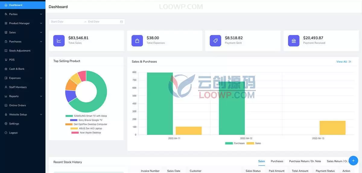Online mall and POS purchase, sale and inventory integrated SaaS service platform PHP source code V3.1.2