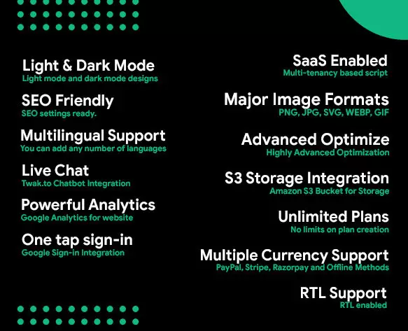 Optimizer online image compression optimizer and storage SaaS platform PHP source code supports Rest API calls