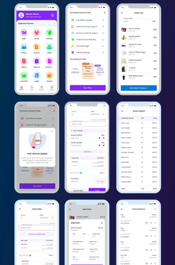 手机端POS进销存管理APP源码/SaaS订阅/Web前后端