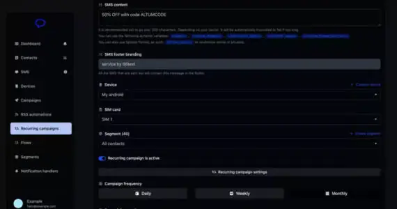 SaaS Android SMS Gateway Source Code – Bulk API/Web Sending – Multi-Device Management