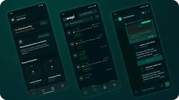 WhatsApp CRM dashboard