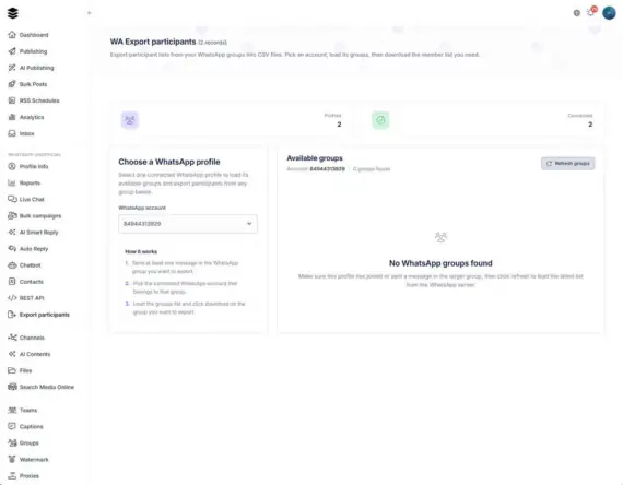 WhatsApp SaaS campaign management