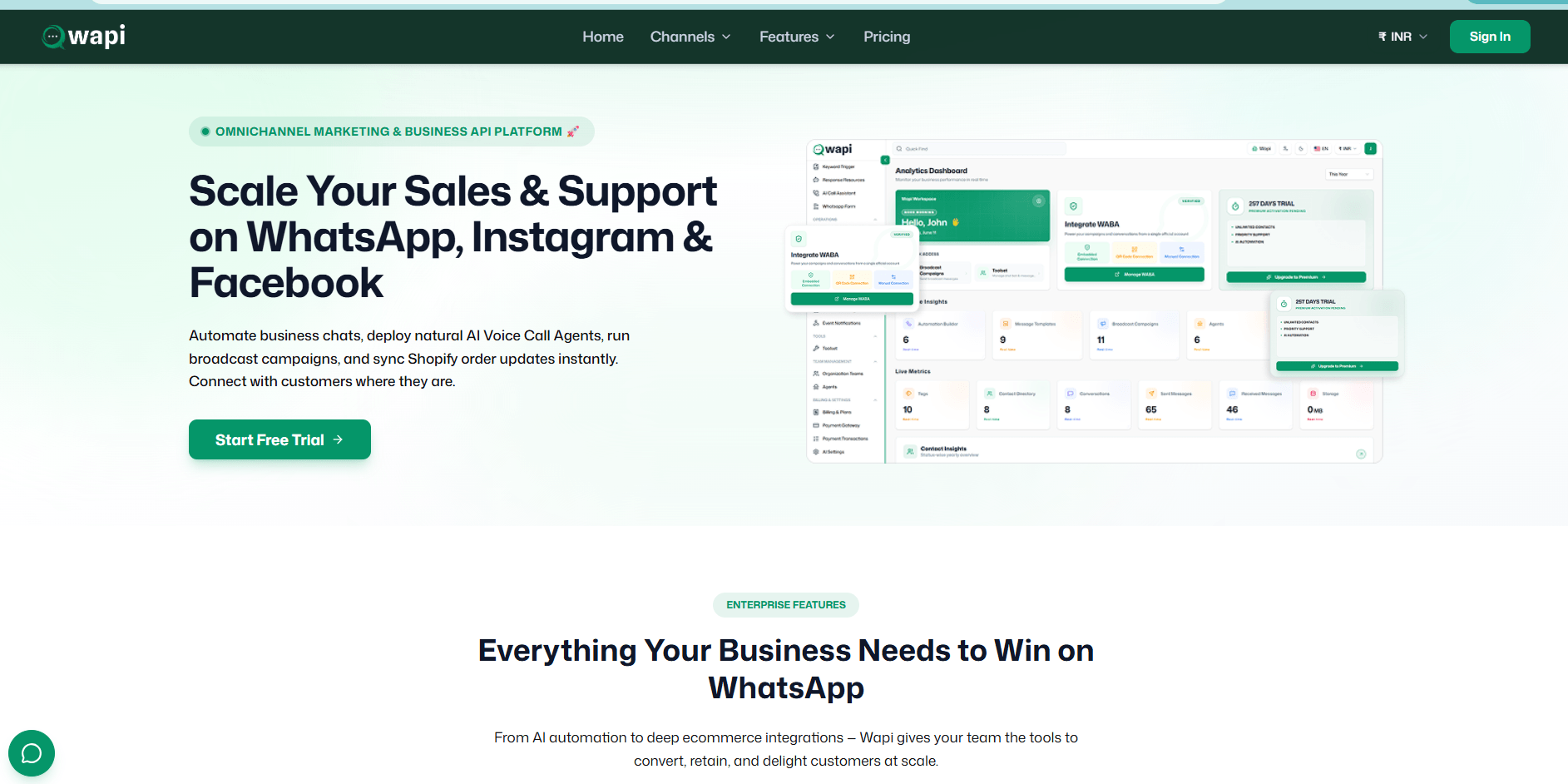 WhatsApp CRM Source Code / SaaS Multi-tenant / Web + App