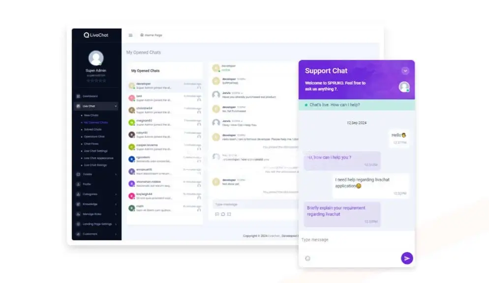 NovaChat — Laravel Live Chat, Customer Support & Ticketing System