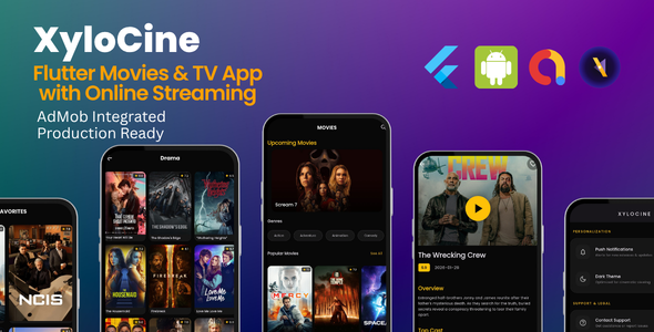 XyloCine Flutter Movies and TV Shows App