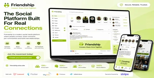 Friendship – Social Network Meetup App With Laravel and Flutter