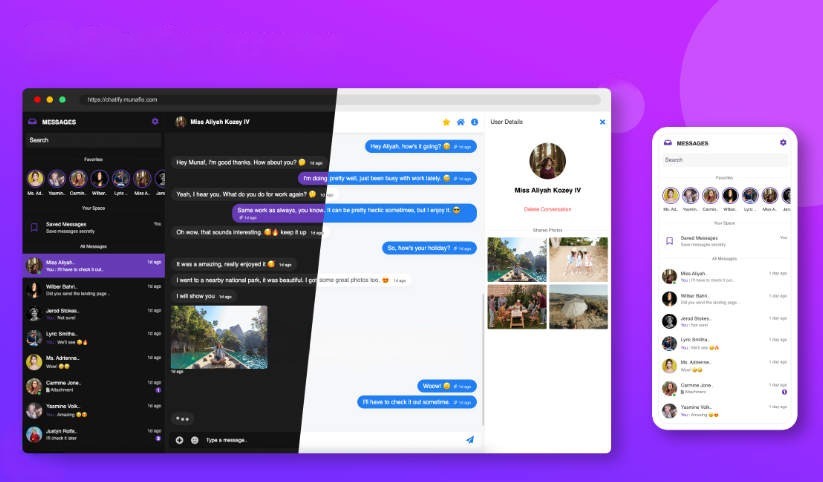 Chatify — Laravel Telegram-Style One-to-One Real-Time Messaging