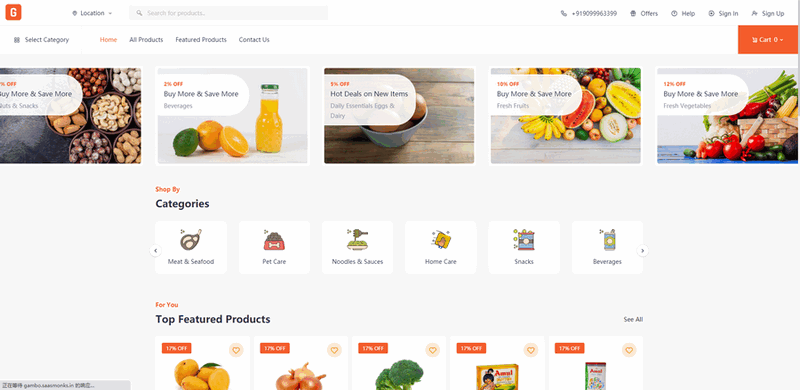 Online grocery and general merchandise ordering system PHP source code + supports WhatsApp ordering