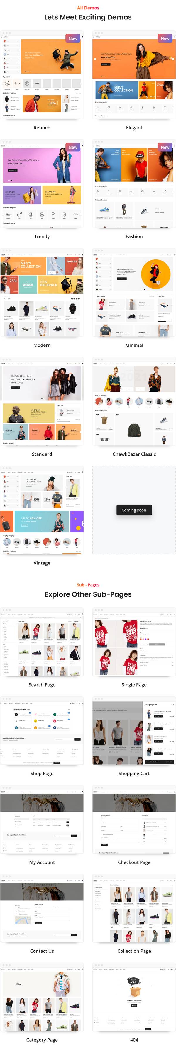 ChawkShop React and Laravel Multi-Vendor E-commerce