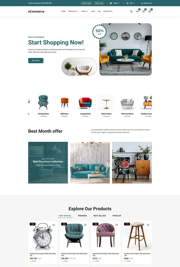FurnMate Flutter and Laravel Furniture Commerce App